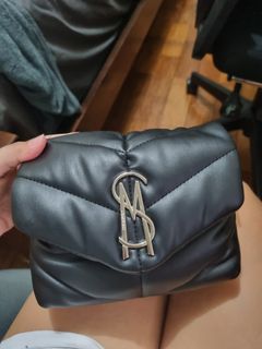 Steve Madden Black Leather Crossbody Bag