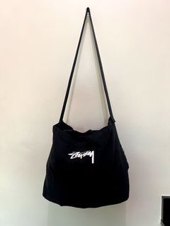 Stussy Black Canvas Body Bag