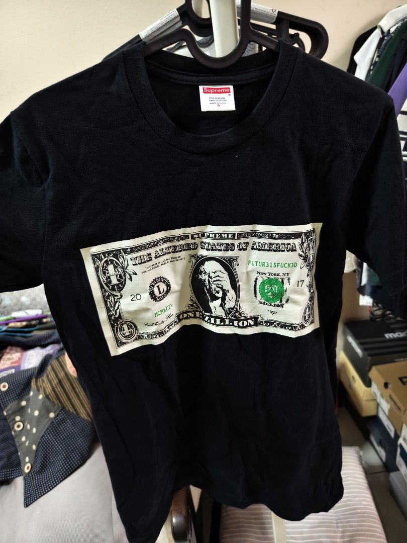 Supreme dollar bill tee outlet