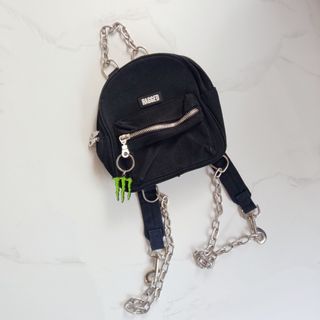 The Ragged Priest Black Chains Punk Style Mini Backpack