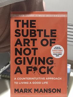 The subtle art of not giving a f*ck book