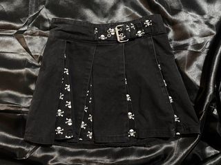 Tripp Nyc vintage goth buckle miniskirt