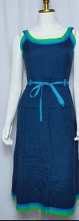 Vintage Louis Feraud Paris elegant belted dress y2k