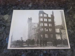 VINTAGE POSTCARD TORONTO CIRCA 1904   BIG BUILDING GUTTED BY TORONTO FIRE OF 1904 WELLINGTON ST .