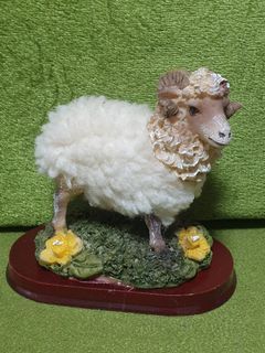 Vintage Ram Decor  Hand Painted Collectible