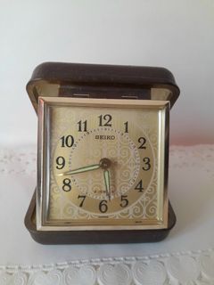 Vintage Seiko Wind-Up Travel Alarm Clock