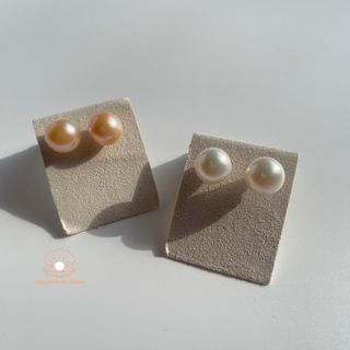 12-13mm Original Freshwater Pearl Stud Earrings