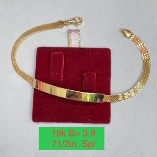 18K Saudi Gold bar Bismark bracelet