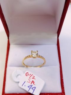 18k Saudi Gold Engagement Ring S6.5
