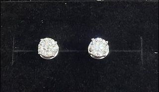 1 carat each GIA diamond earrings
