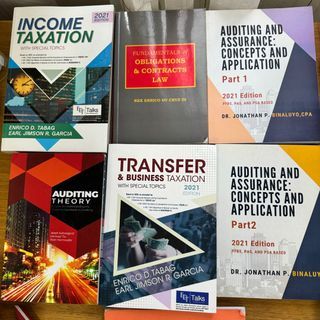 Accounting Auditing Income Taxation 2021 Edition for your Reference Reviews All Books ALL for php500 only