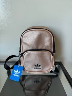 Adidas Leather Mini Backpack, Rose Gold