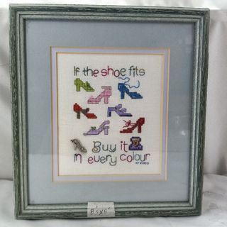 AH46 Wall decor 8.5"x8" Cross-stitch wooden picture frame from UK for 235