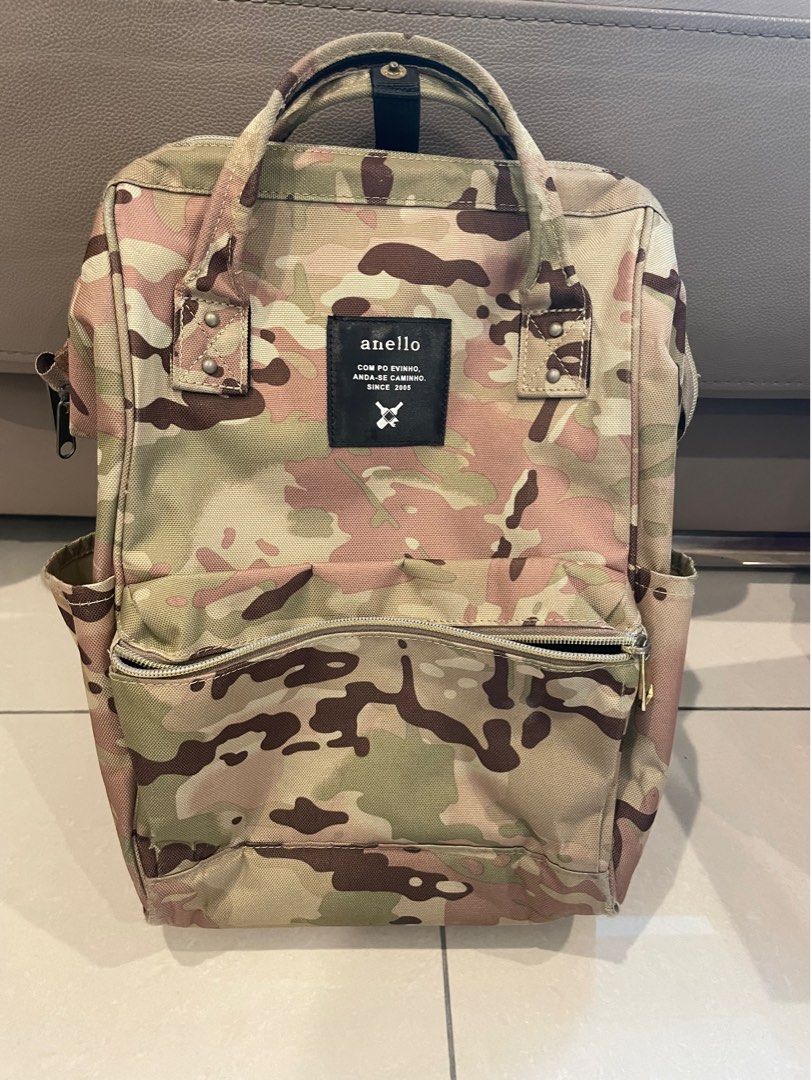 anello camo mini backpack Polyester Backpack, Camouflage, Mini, (AT-B0197B) Fashion which is available in a variety of colour and patterns Anello Camo Bag, Women's Fashion,