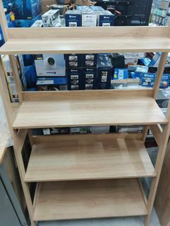 Anko 4 Tier Oak Look Ladder Book Shelf