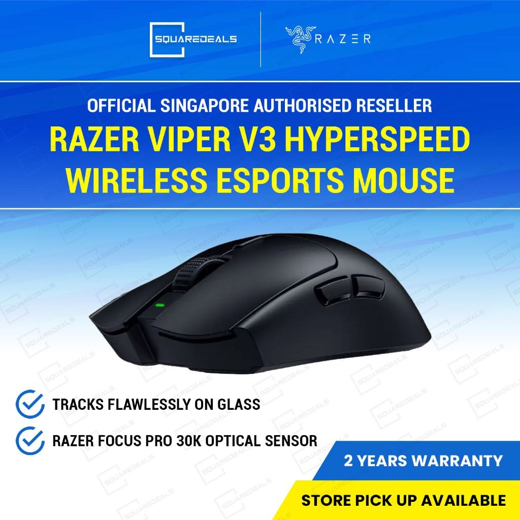 (FREE DELIVERY) Razer Viper V3 HyperSpeed - Wireless Esports Gaming Mouse
