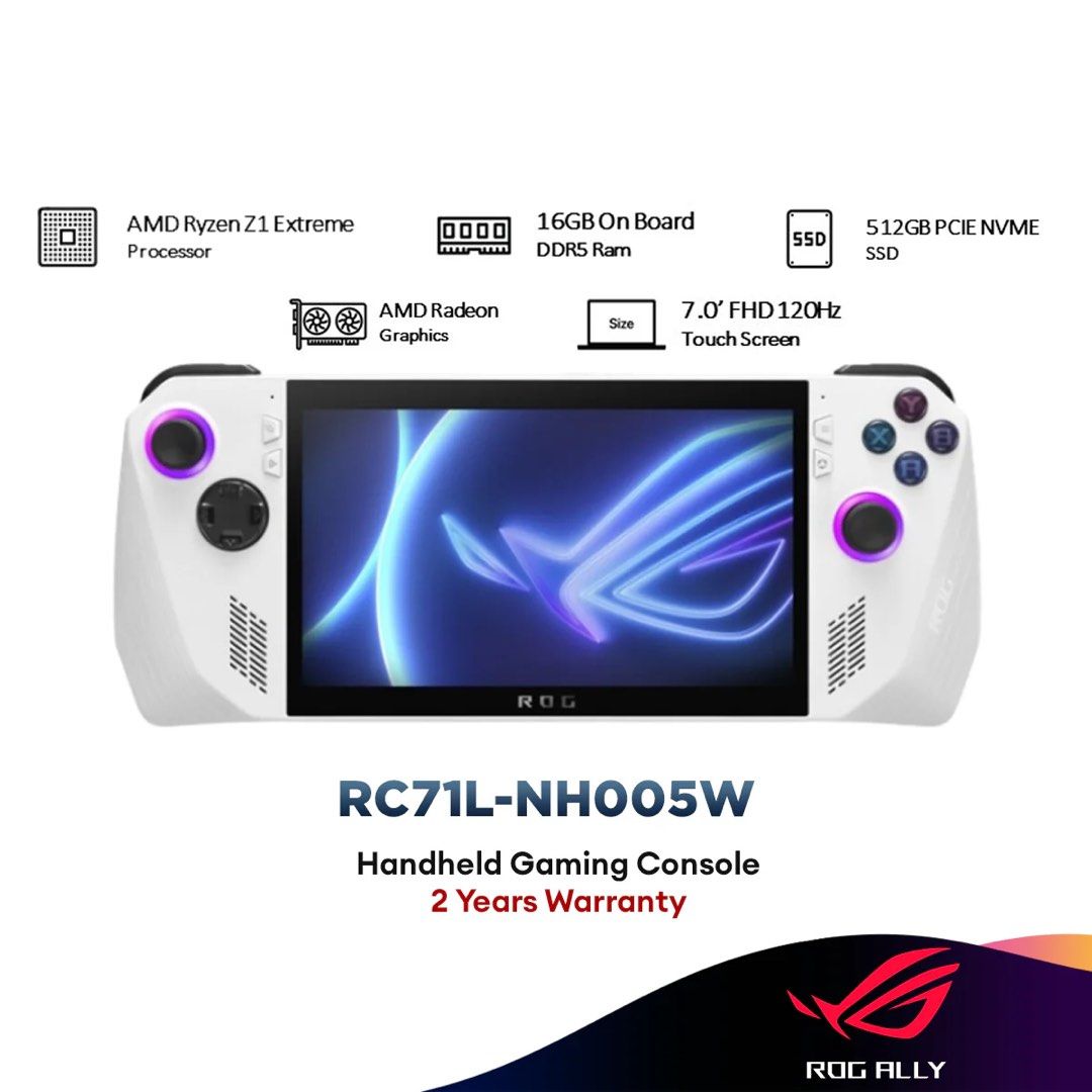 ASUS ROG Ally Ryzen Z1 メモリ16GB 512GB SSD ASUS ROG Ally Ryzen Z1 メモリ16GB 512GB SSD