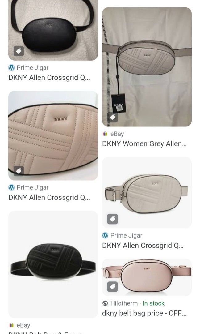 Authentic DKNY crossgrid Belt Bag Unisex Dustbag not for sale