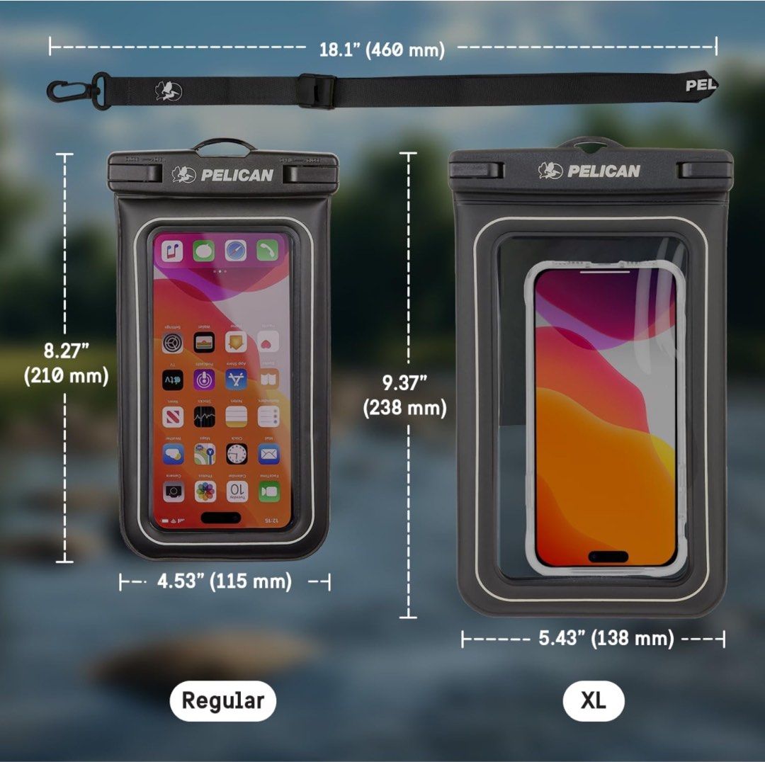 Waterproof Bag Pack IP68 Waterproof Phone Pouch, Floating