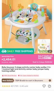 Baby bouncer 3 stages