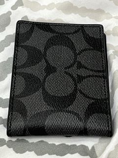 BNew Authentic Coach Monogram Card Holder