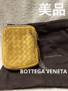 Bottega Veneta Intrecciato Chain Accessory Case Gold