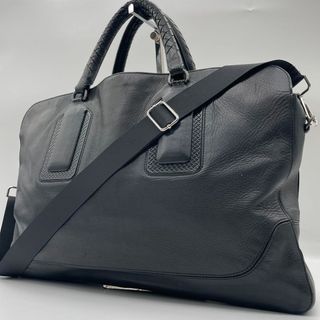 Bottega Veneta Leather 2way Business Bag Intrecciato Black