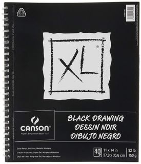 Canson black sketchpad