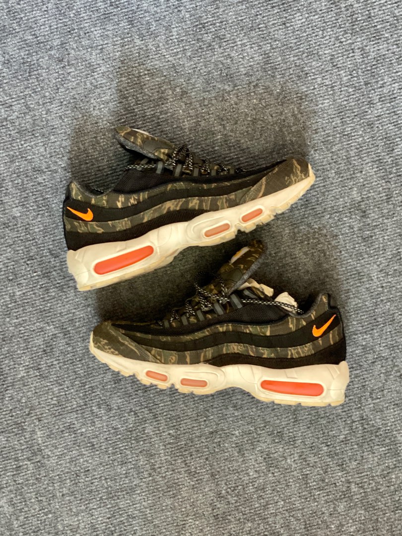 Carhartt WIP X Nike Air Max 95 Camo Men s Fashion Footwear Sneakers on Carousell