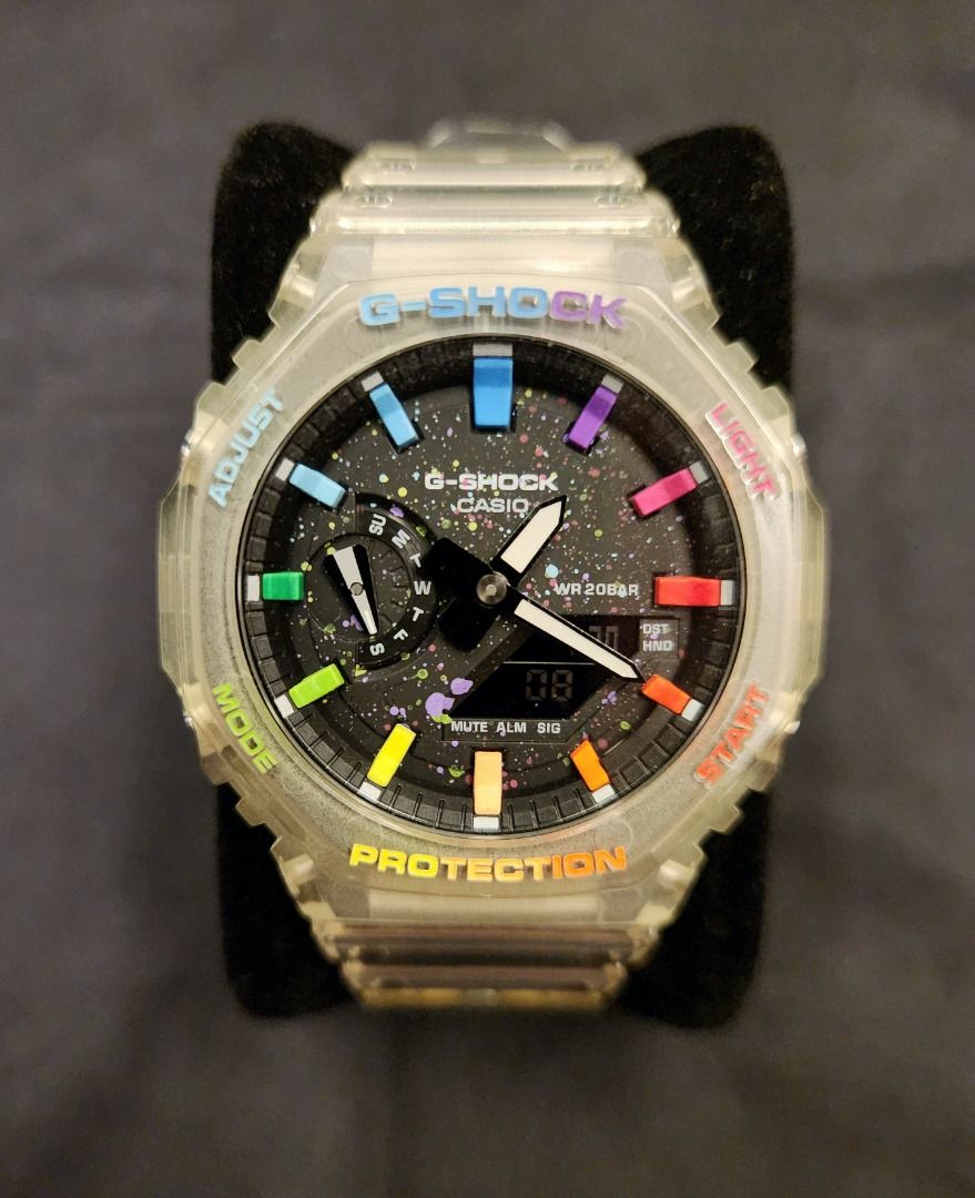 Casio G Shock Pre owned Casioak Mod GA 2100SKE 7A Jellyfish for sale Men s Fashion Watches Accessories Watches on Carousell
