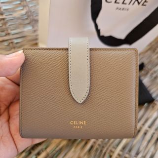 Celine Small Strap Wallet Pebble