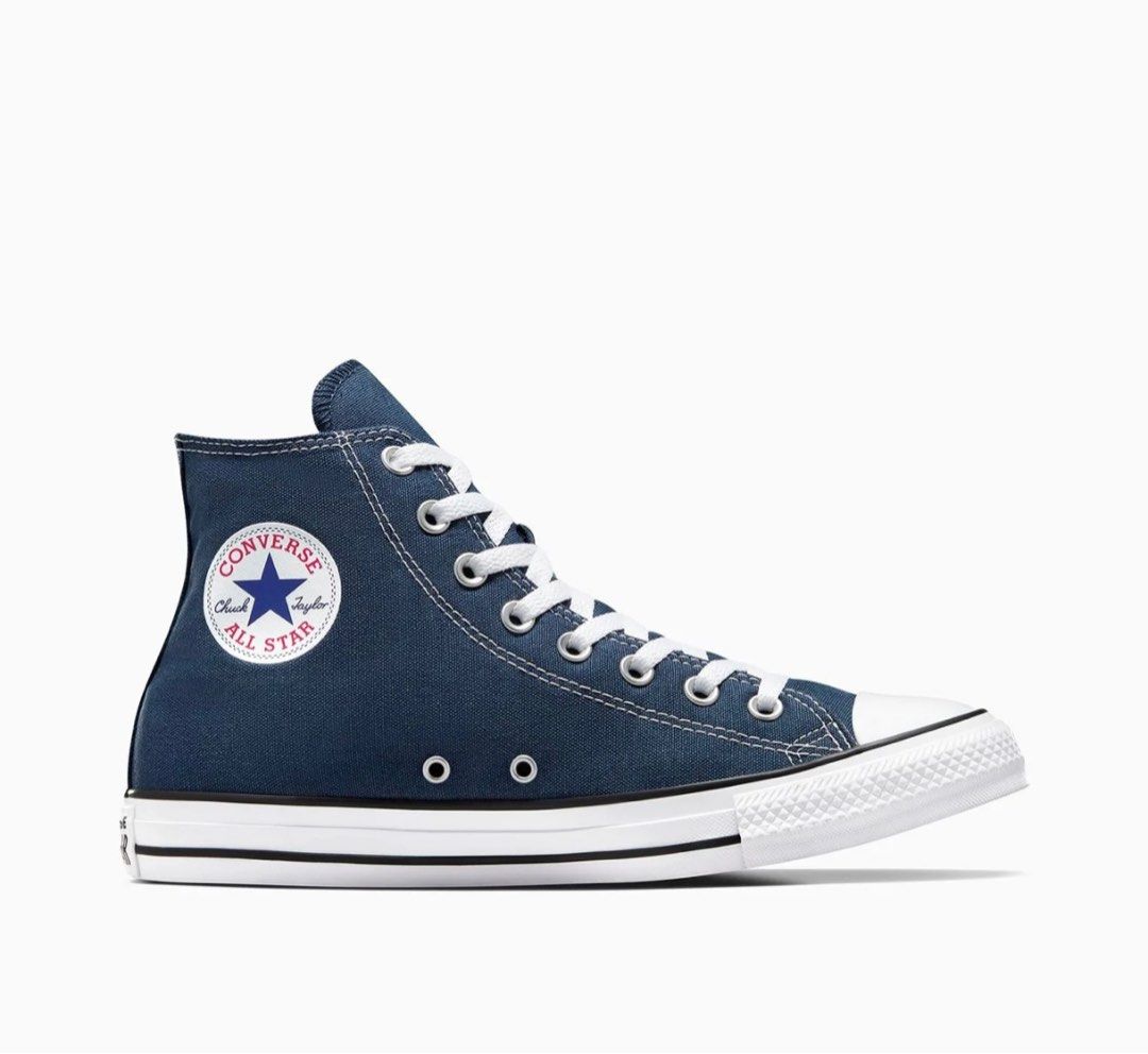 Converse all star chuck taylors high top navy Women s Fashion Footwear Sneakers on Carousell