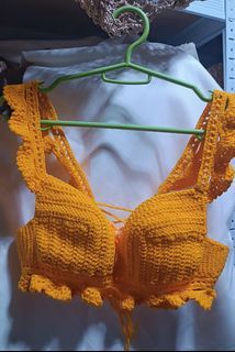 Crochet bikini top adjustable