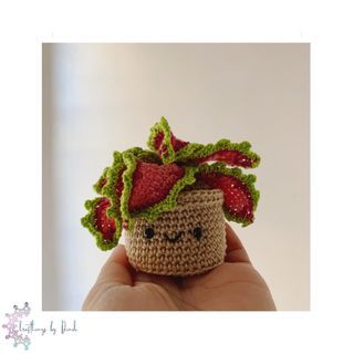 Crocheted Mini  Potted Coleus