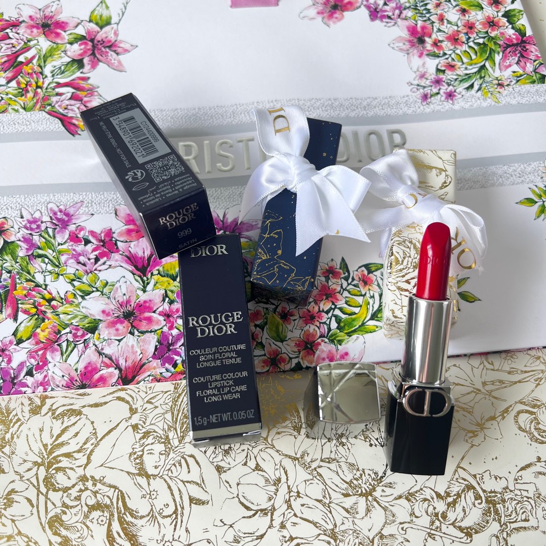 Dior Rouge Dior 999 satin mini Lipstick 1.5g