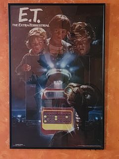 E.T. the Extra Terrestrial movie glass framed movie poster