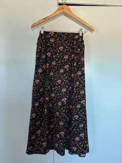 floral long skirt