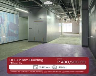 For Rent: Commercial Office Space in BPI-Philam Building, Makati City