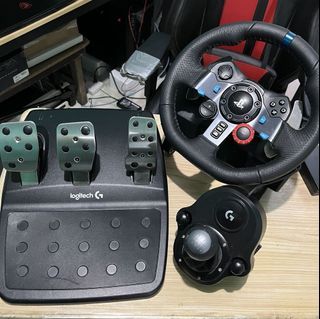 G29 steering wheel with pedal and shifter