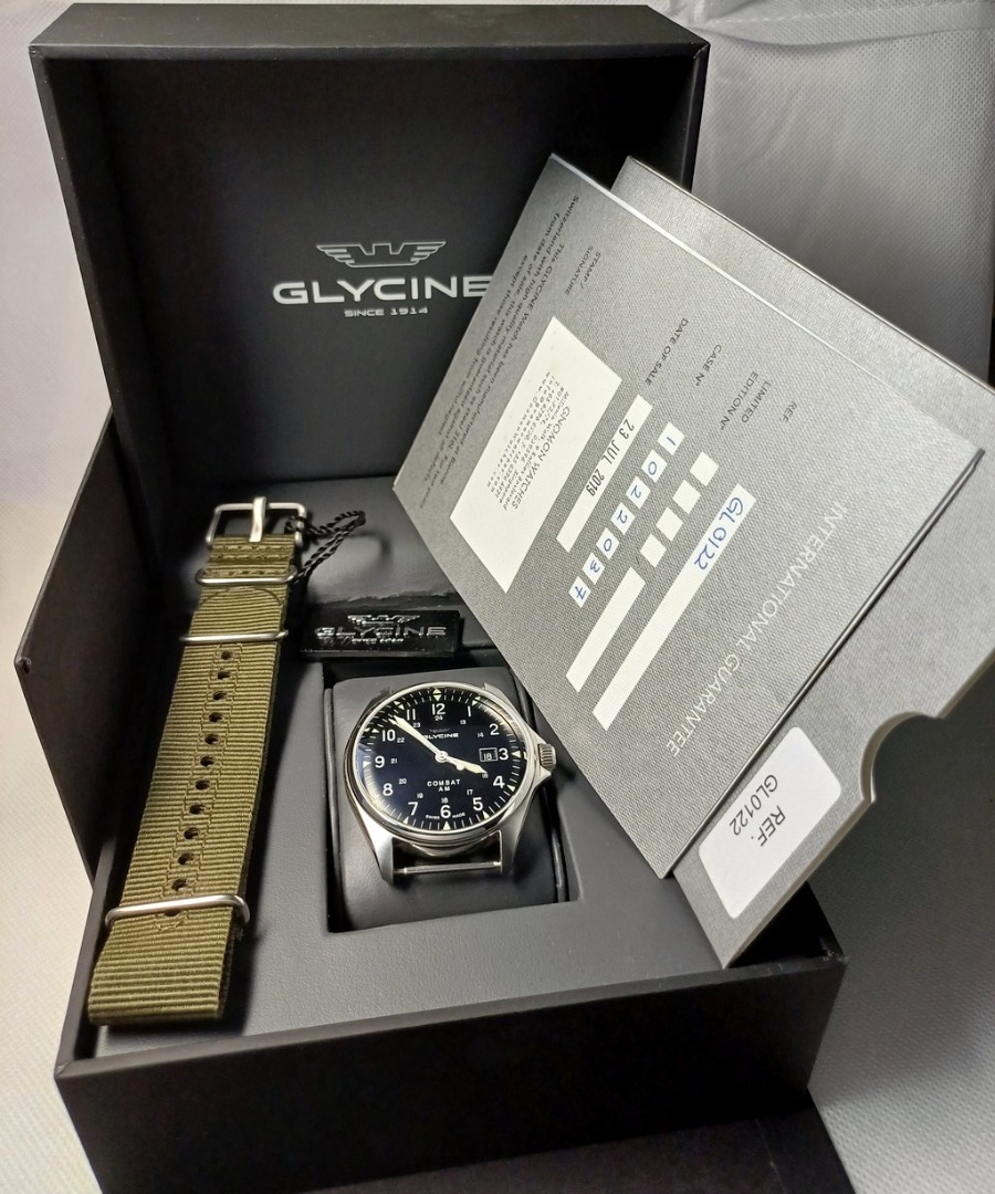 Glycine Combat Vintage Model GL0122 Men s Fashion Watches Accessories Watches on Carousell