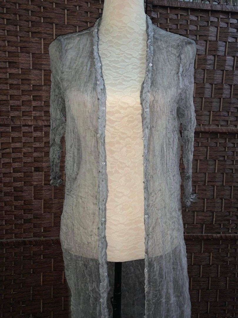 Cardigan sheer top