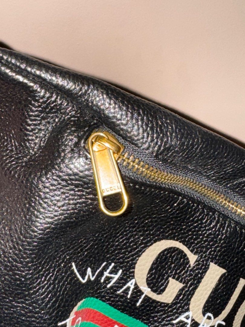 Gucci Belt Bag (Category: Luxury Bags & Wallets) located in Quezon City. Submitted by superheromickey (Listing ID 1300226872, Image 2). Description: Gucci belt bag. Malinis ang loob. No scratches. Mau unting tuklap lang sa print sa harap. .