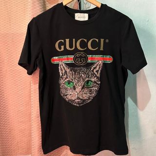 Gucci Cat Embroidered Shirt