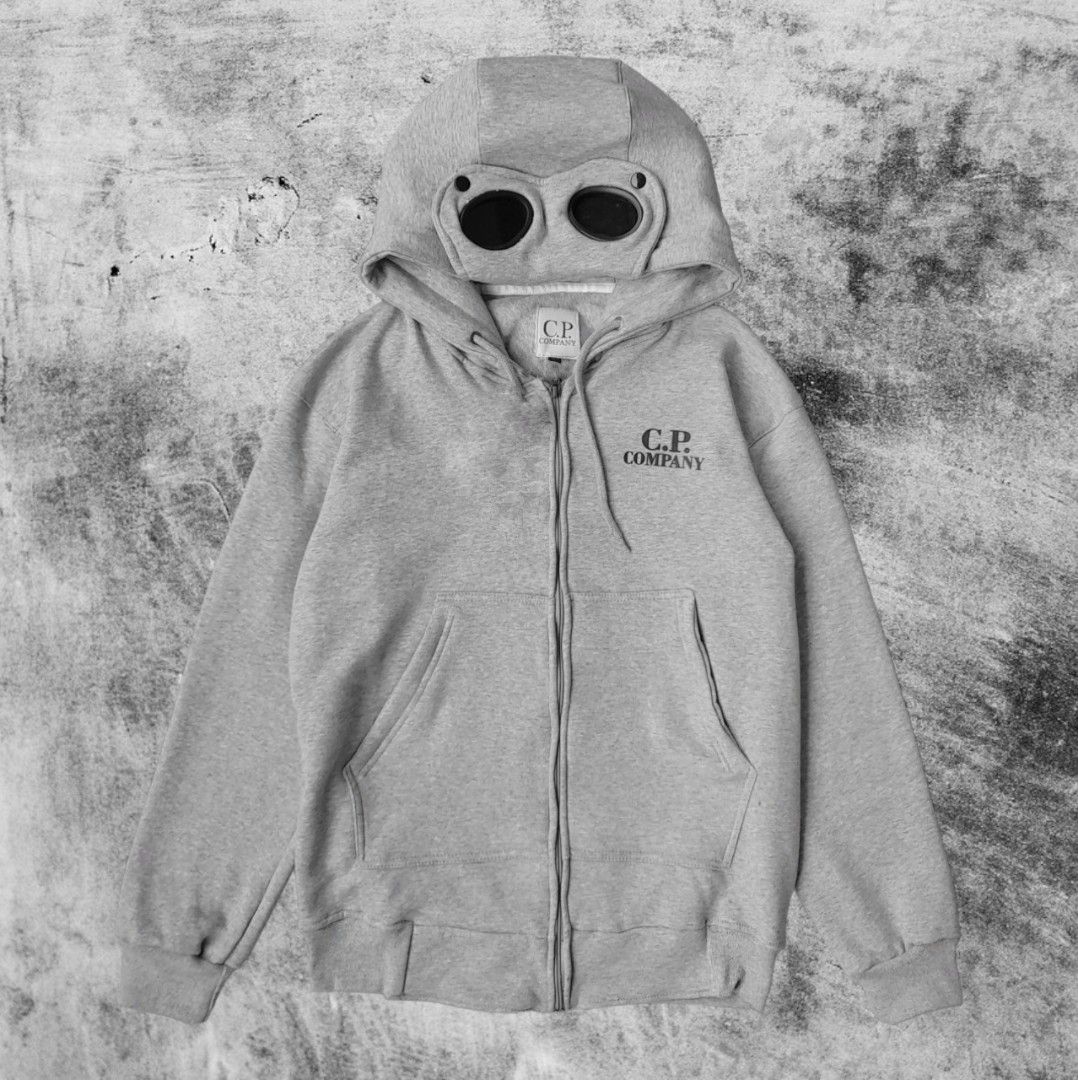 Hoodie Zipper CP Company Goggle Lens Abu