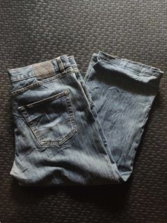 Hugo Boss Jeans Mens 34 baggy Fit Wash Denim Stretch Cotton