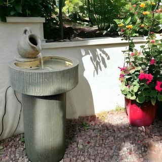 Indoor Outdoor Bird Bath Fountain, Garden Decor