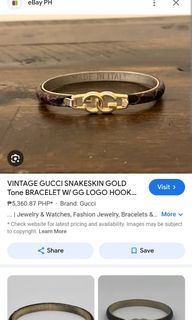 Japan Accessories Gucci Bangle 24k Gold Plated