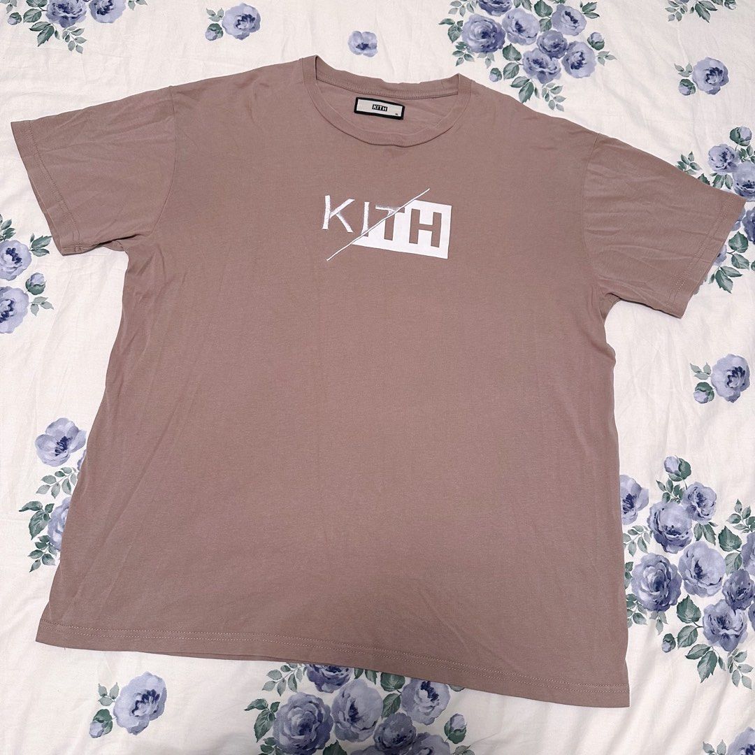 Kith SS18 Slash Classic Logo T-Shirt Tee Cinder Size XL, 男裝 ...