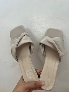 Korean sandals square toe stiletto womens heels sandals