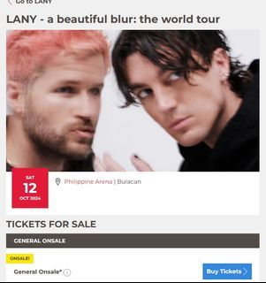 LANY CONCERT TICKET